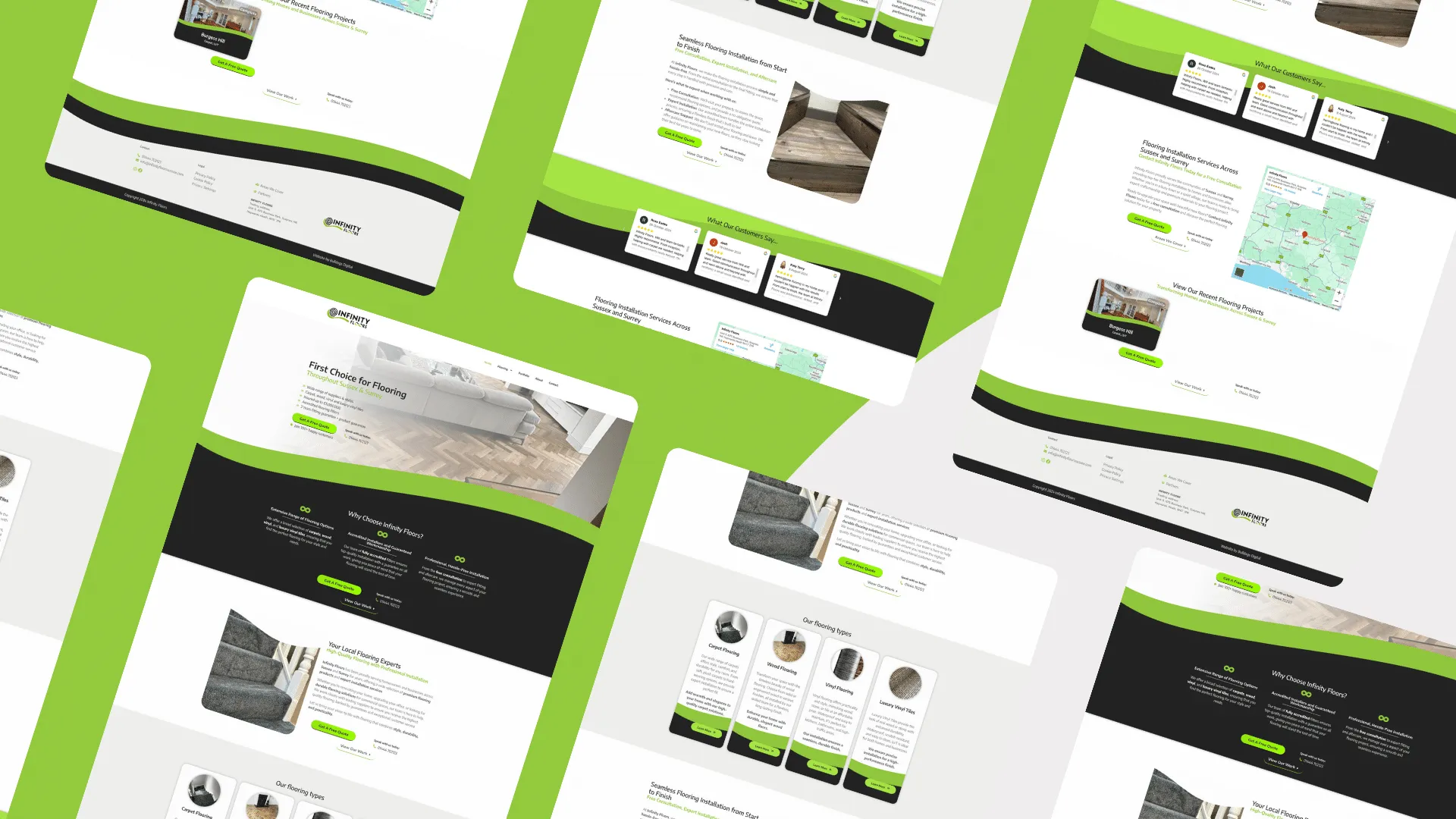 Infinity Floors Sussex website design by Bulldogs Digital