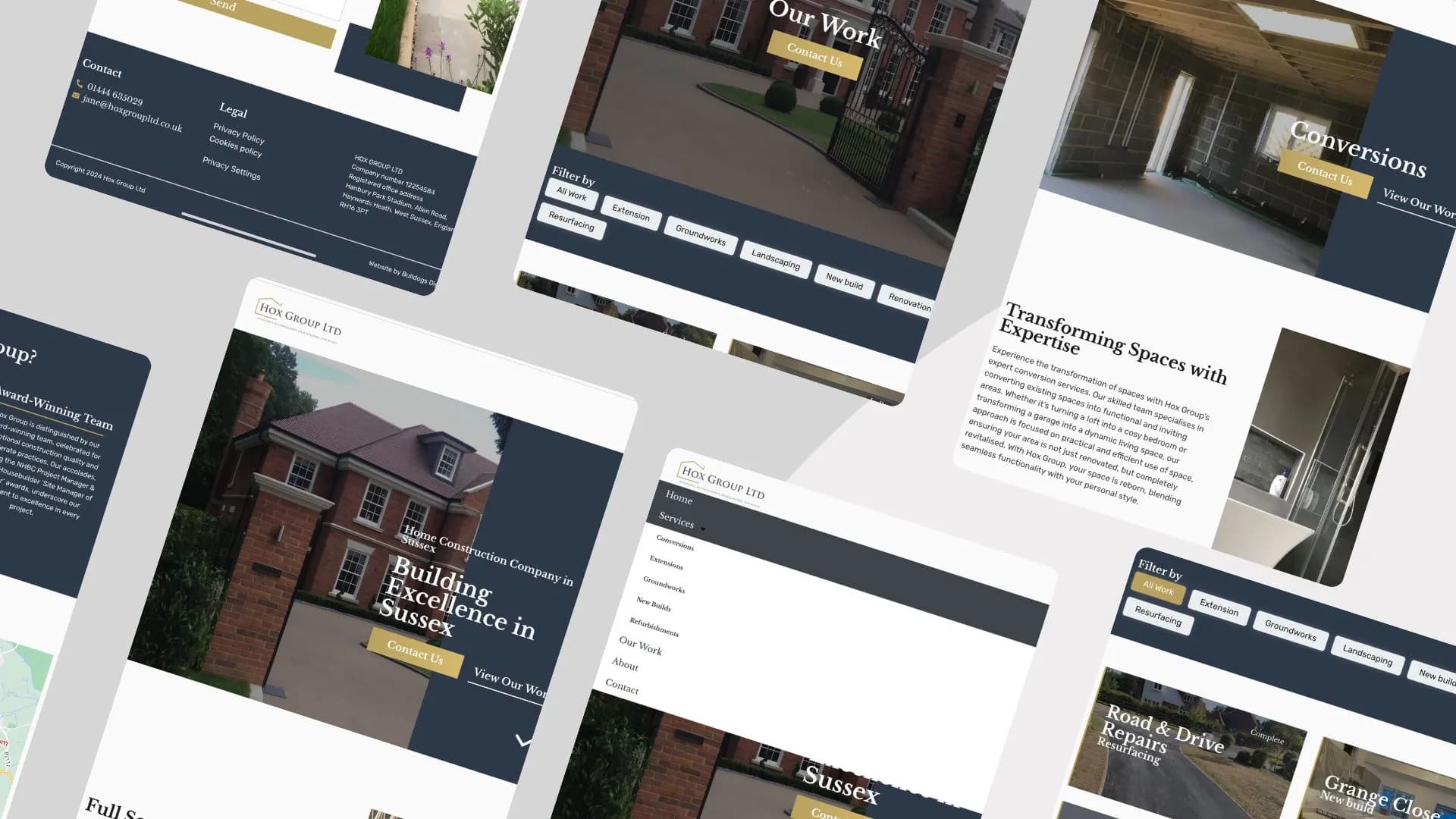 Hox Group website design by Bulldogs Digital