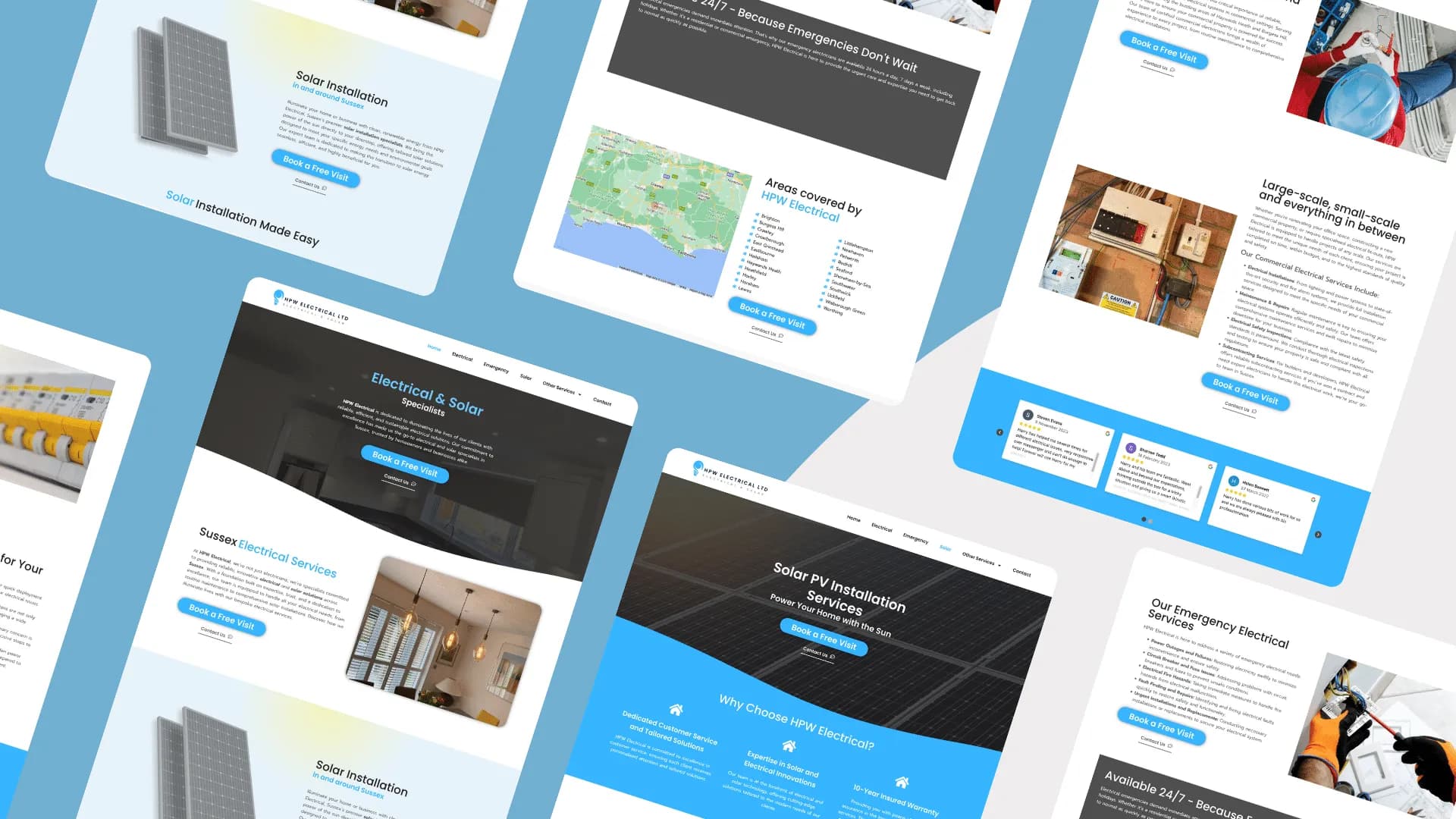 HPW Electrical website design by Bulldogs Digital