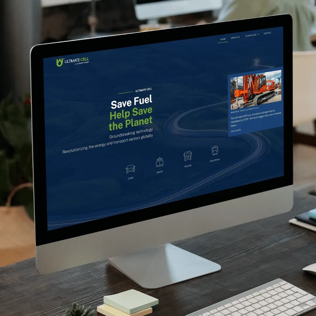 Ultimate Cell UK website design by Bulldogs Digital