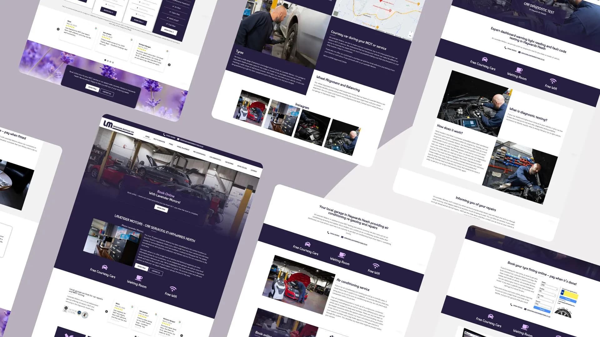 Lavender Motors website design by Bulldogs Digital