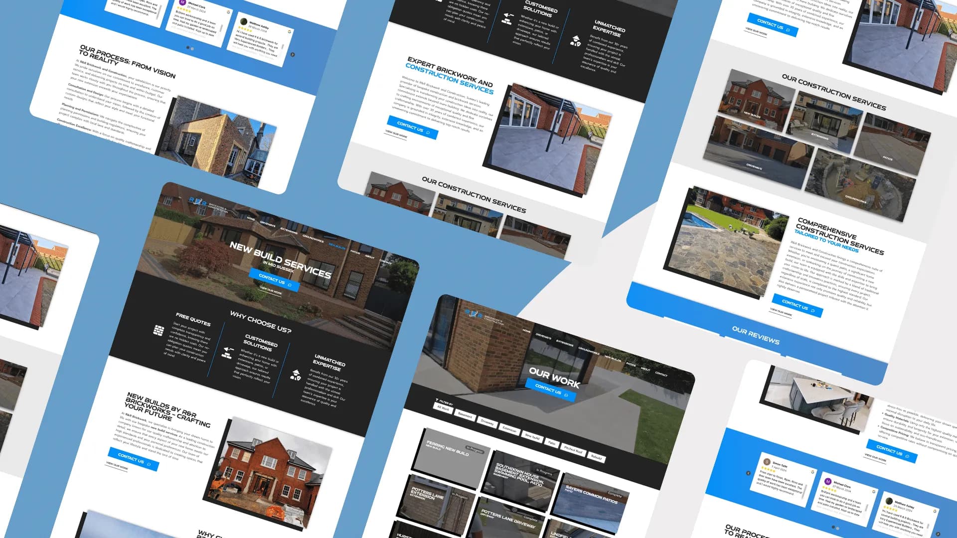 R&R Brickwork website design by Bulldogs Digital