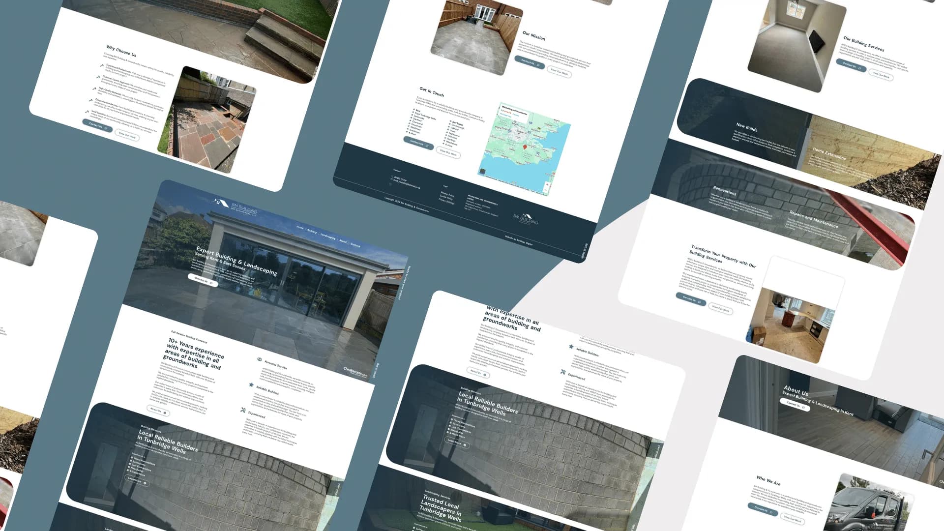 BM Building & Groundworks website design by Bulldogs Digital